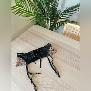 Victoria’s Secret Lace Garter Belt with Corset Closure